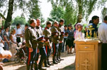 Освящение деревянного храма в честь равноапостольной великой княгини Ольги в с. Замыцкое.
